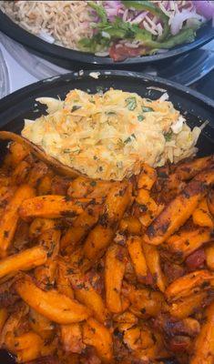 Masala chips with coleslaw