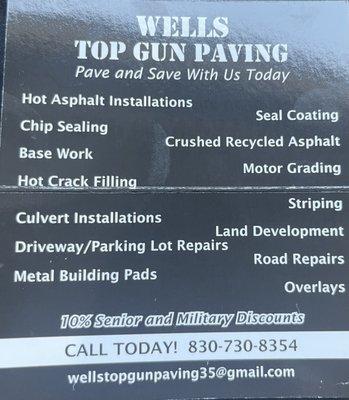 Wells Top Gun Paving