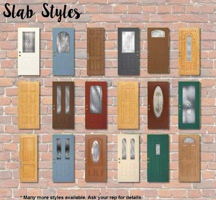 There are many new Door Styles to Choose From.