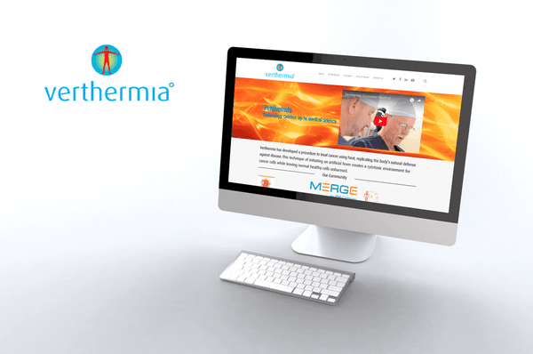 Verthermia logo and website design http://verthermia.com/