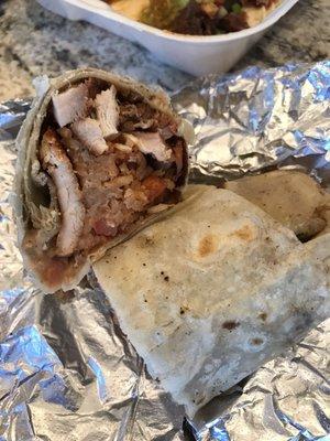 Chicken burrito