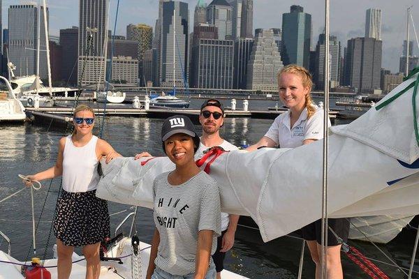 A great on the water with our Fundamentals of Sailing Class