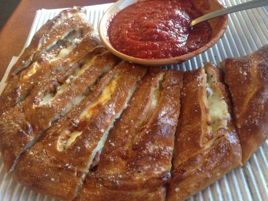 Stromboli & great red sauce.