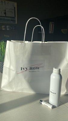 Gift with purchase from Ivy Row!