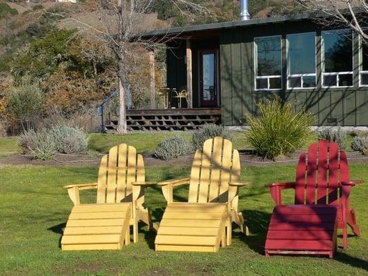 One of the four unique cottages perched on the hills above Anderson Valley!