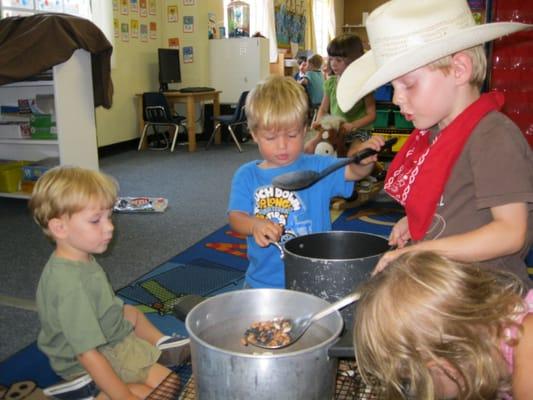 Are you hungry for some cowboy soup?  Dramatic play builds language and social skills, while preparing children for success in kindergarten!