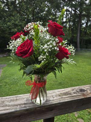 An amazing collection of red roses from In Full Bloom!