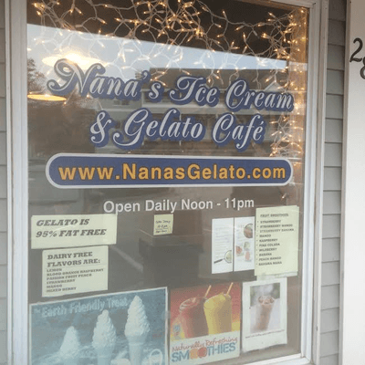 Nana's Ice Cream is next door to Nana's Candy Bar