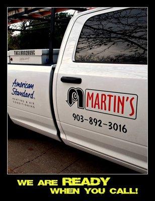 Martin's, we service all brands. But we sell American Stanard systems.