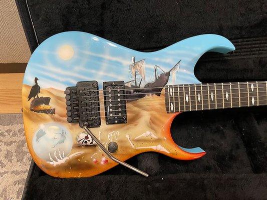 Custom Axtra guitar played by Dude Aeronomy