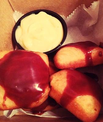 Chocolate Glazed Doughnuts & Boston Cream