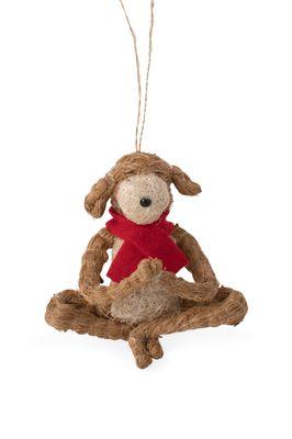 Yoga Dog Christmas Ornament