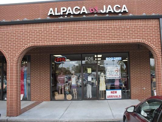 Alpaca by Jaca is located next to the Verizon store in the Graves Mill Shopping Center