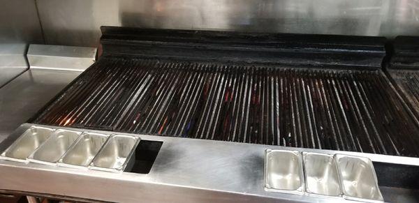 Grill cleaned for Logan's Roadhouse