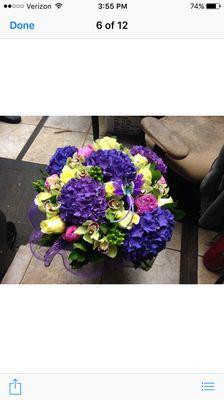 Bright color bouquet