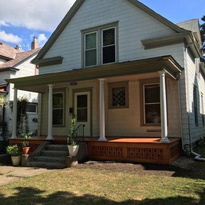 New porch built inS Mpls.