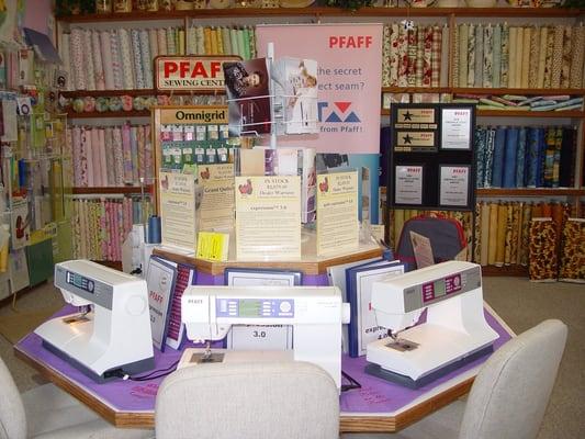 Great Falls PFAFF Sewing Machine Dealer since 1999! Repair Tech on duty during store hours for your convenience.