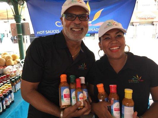 CariBeat's Founders and Owners, Luis & Monique McSween - join them, every weekend, at Eastern Market for a Caribbean Tasting Party!