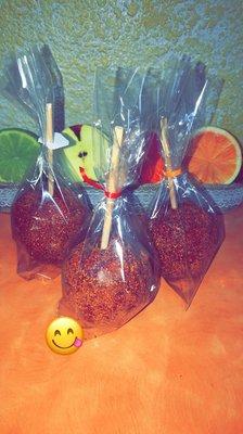 apples in Chamoy and Tajín