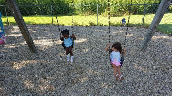 Friends on the playground.