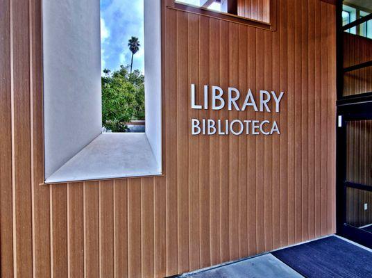 Library entrance