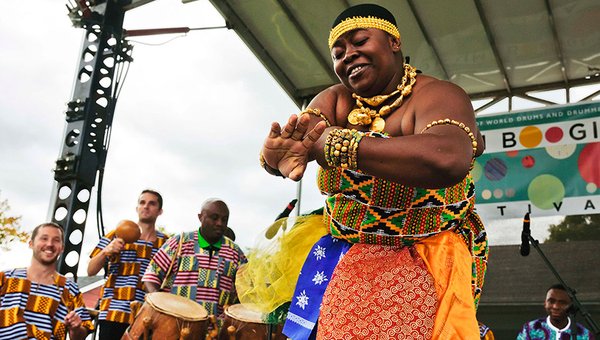 The Northeast Ghana All-Stars at the Drum Boogie Festival. Photo credit: Jack Baran