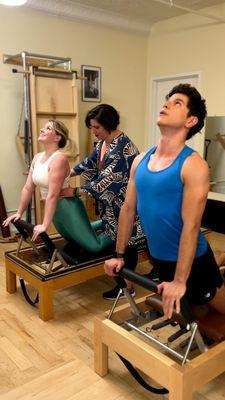 Down Stretch on the reformer