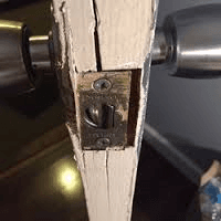 damaged lock fixed...