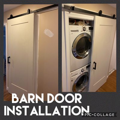 Barn door installed