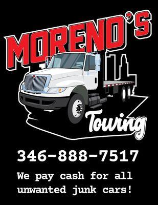 We are available for all your towing and transportation needs call or text at 346-888-7517 . We also buy all unwanted junk vehicles