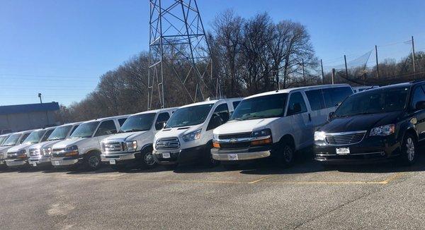 We have a fleet of newer model vans perfect for Church Groups,Family Vacations,Corporate outings & more.