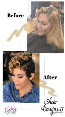 Elegant style with waves & soft curls