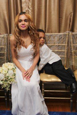 Officiant 4 U Wedding -Beautiful Bride and son