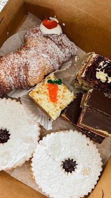 Delicious pastries for dessert