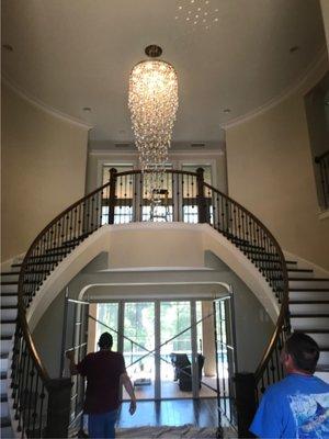 Another Crystal Light Fixture Installed