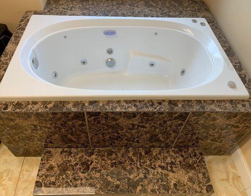 tile tub with jets