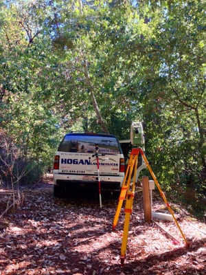 Surveying in the Santa Cruz Mountains