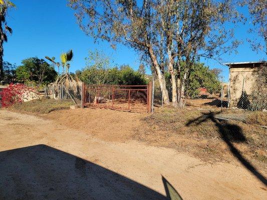 Joe built and installed this ranch gate