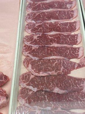 Beautiful New York steaks