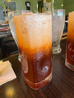 Thai iced tea.