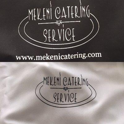 Customer logo screen printed on both chef jacket as well as apron.