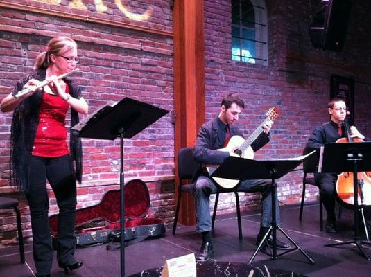 Anthony Cutietta performing with Duo Zelo plus Cello at the Merc in Temecula