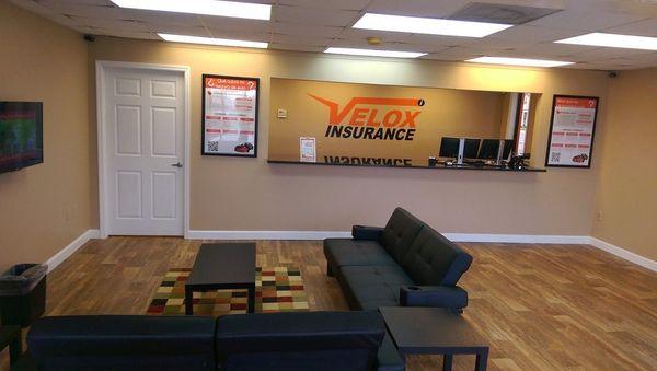 Inside view of Velox Insurance in Rome, GA