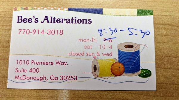 Bees Alterations