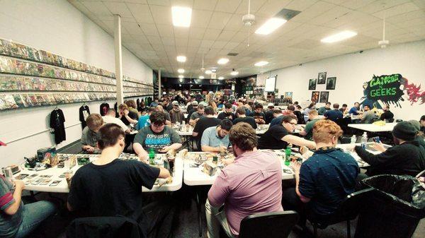 Magic: The Gathering PRE-RELEASE! We always fire off 6 events back to back all weekend long for our players!