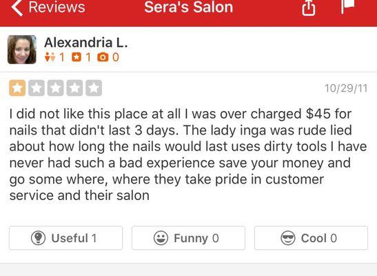 This salon was called SERA SALON before...