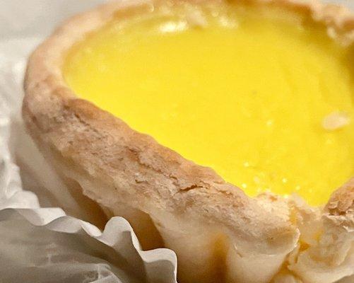 Egg tart. $1.25