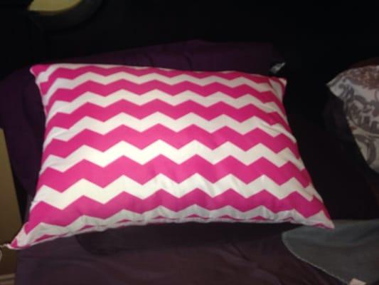 Valentines Chevron pillow $6