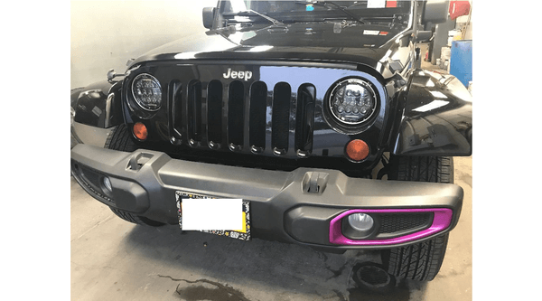 So many Jeep accessories, so many possibilities! Customizable paintable fog lamp bezels.