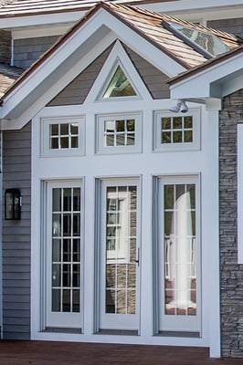 Atrium exterior doors to Pool and Spa design by Williams Design Associates.